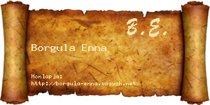 Borgula Enna névjegykártya